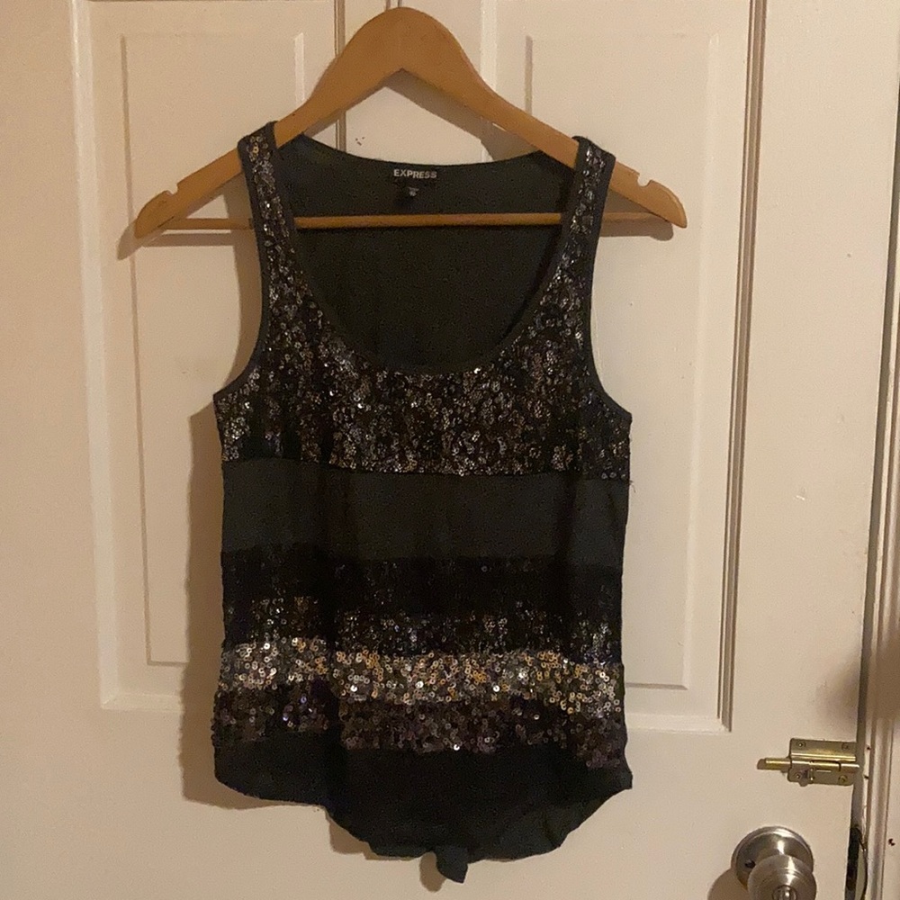 Sequined 90’s retro tank top